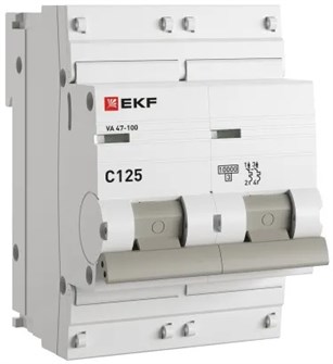 {{photo.Alt || photo.Description || 'Автоматический выключатель  EKF mcb47100-2-125C-pro'}}