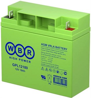 Аккумулятор;;WBR;GPL12180;WBR 100624