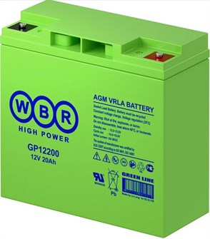 Аккумулятор;;WBR;GP12200;WBR 100625