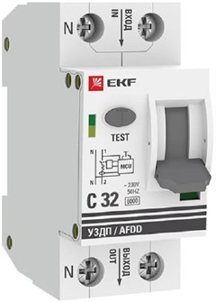 {{photo.Alt || photo.Description || 'Устройство защиты от дугового пробоя  EKF afdd-2-32C-pro'}}