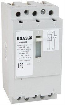 Автоматический выключатель в литом корпусе  КЭАЗ 104629 149779