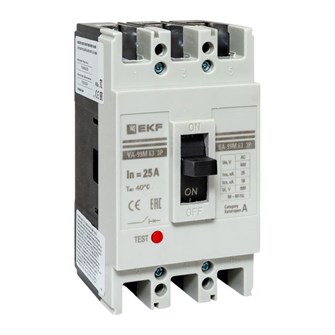 {{photo.Alt || photo.Description || 'Автоматический выключатель в литом корпусе  EKF mccb99-63-25m'}}