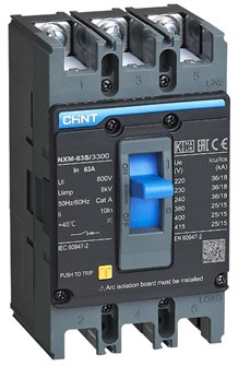 Автоматический выключатель в литом корпусе  CHINT 205887 149888