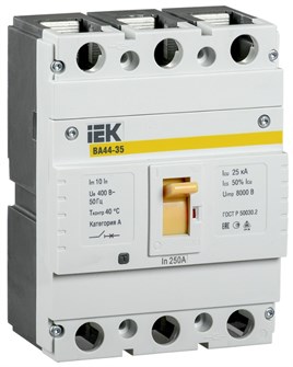 Автоматический выключатель в литом корпусе IEK SVA4410-3-0250 150017