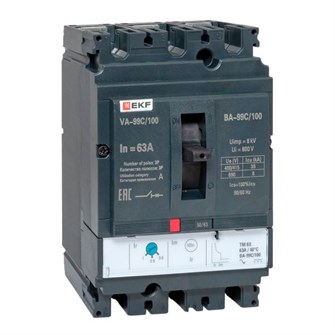 {{photo.Alt || photo.Description || 'Автоматический выключатель в литом корпусе  EKF mccb99C-100-63'}}