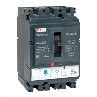 {{photo.Alt || photo.Description || 'Автоматический выключатель в литом корпусе  EKF mccb99C-160-40'}}