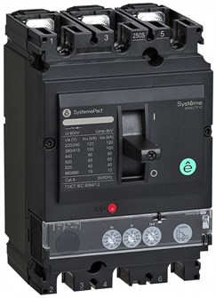Автоматический выключатель в литом корпусе  Systeme Electric SPC160F16022L3DF 150433