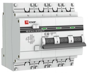 {{photo.Alt || photo.Description || 'Автомат дифференциальный EKF DA32-32-30-4P-a-pro'}}