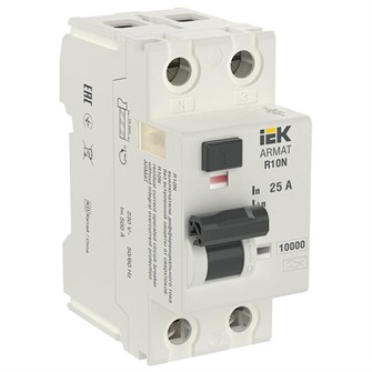Выключатель дифференциального тока (ВДТ, УЗО) дифференциальный IEK AR-R10N-2-025A030 150646
