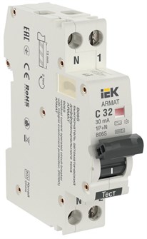 {{photo.Alt || photo.Description || 'Автоматический выключатель дифф. тока (АВДТ)  IEK AR-B06S-1N-C32C030'}}