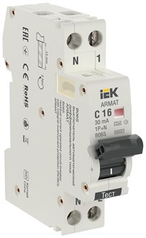 {{photo.Alt || photo.Description || 'Автоматический выключатель дифф. тока (АВДТ)  IEK AR-B06S-1N-C16A030'}}