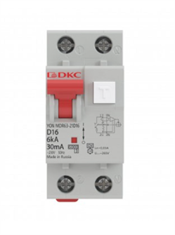 {{photo.Alt || photo.Description || 'Автоматический выключатель дифф. тока (АВДТ)  DKC MDR63-21C16-A'}}