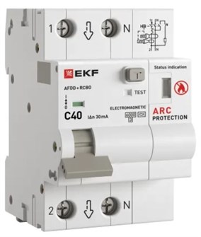{{photo.Alt || photo.Description || 'Устройство защиты от дугового пробоя  EKF afdd-rcbo-2-40C-30em-pro'}}