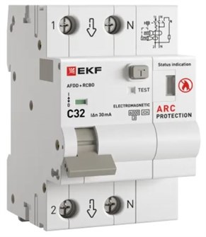 {{photo.Alt || photo.Description || 'Устройство защиты от дугового пробоя  EKF afdd-rcbo-2-32C-30em-pro'}}