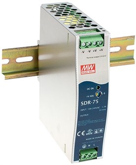 {{photo.Alt || photo.Description || 'Преобразователь AC-DC сетевой Mean Well SDR-75-24'}}