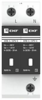 {{photo.Alt || photo.Description || 'Ограничитель импульсных перенапряжений  EKF opv-c2'}}