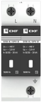 {{photo.Alt || photo.Description || 'Ограничитель импульсных перенапряжений  EKF opv-b2'}}