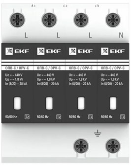 {{photo.Alt || photo.Description || 'Ограничитель импульсных перенапряжений  EKF opv-c4'}}