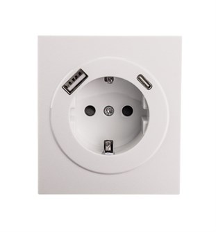 {{photo.Alt || photo.Description || 'Розетка с заземлением с 2 USB  KRANZ KR-78-0704-4'}}