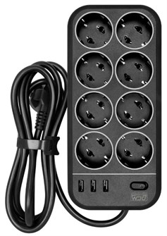 {{photo.Alt || photo.Description || 'Сетевой фильтр  Powercom SP-08 USB03AB 1.8M'}}