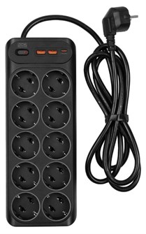 {{photo.Alt || photo.Description || 'Сетевой фильтр  Powercom SP-10 USB2A1CB 3.0M'}}