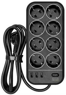 {{photo.Alt || photo.Description || 'Сетевой фильтр  Powercom SP-08 USB03AB 3.0M'}}