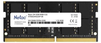 SODIMM;DDR4;8GB;Netac;NTBSD4N32SP-08 108844