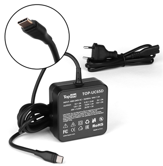 Адаптер;питания;;TopOn;TOP-UC65D 109270