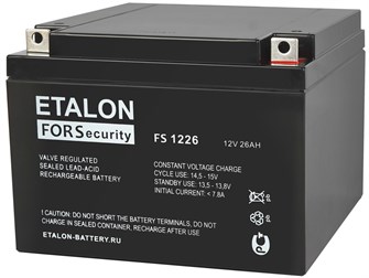 Аккумулятор;;ETALON;FS;1226 100306