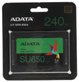 Накопитель;SSD;2.5'';ADATA;Ultimate;SU650;240;ГБ 102960