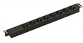 Блок розеток 19", 8 розеток Hyperline SHE19-8SH-CB 137056
