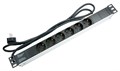 Блок розеток 19", 6 розеток Cabeus PDU-6P-2EU 137057
