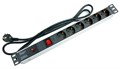 Блок розеток 19", 6 розеток Cabeus PDU-6P-F-2EU 137072