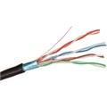Кабель витая пара F/UTP 5e кат. 4 пары Exegate FUTP4-C5e-CU-S24-OUT-PE-BK-305 137560