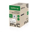 Кабель витая пара U/UTP 5e кат. 4 пары WRLine WR-UTP-4P-C5E-L-PVC-GY 137614