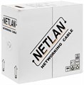 Кабель витая пара U/UTP 6 кат. 4 пары Netlan EC-UU004-6-PVC-GY 137647