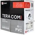 Кабель витая пара  EKF TRP-5EFTP-04PVC-GY-IN3 137833