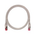 Кабель патч-корд S/FTP 6А кат. 10м NikoMax NMC-PC4SA55B-100-GY 140628