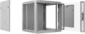 Шкаф настенный 19", 12U Cabeus SH-05F-12U60/45-R 141778