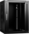 Шкаф настенный 19", 15U Cabeus SH-05F-15U60/35-R-BK 141780