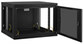 Шкаф настенный 19", 12U TLK TWI-126060-R-G-BK 143971