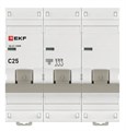 Автоматический выключатель  EKF mcb47100m-3-25C-pro 149428