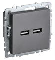 Розетка USB  IEK BR-U21-D31-K46 157018