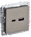 Розетка USB  IEK BR-U22-018-K37 157055