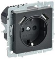 Розетка  IEK BR-R14-16-U21-D21-K02 157061