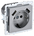 Розетка с заземлением  IEK BR-R14-16-U21-D31-K47 157076