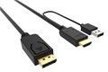 Кабель;интерфейсный;DisplayPort-HDMI;Buro;HDMI-DP-3M 121079